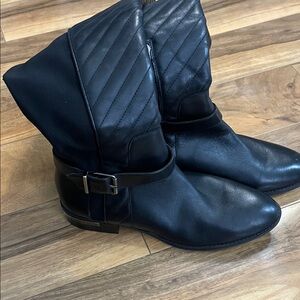 Vince Camuto Quilted Black Boots